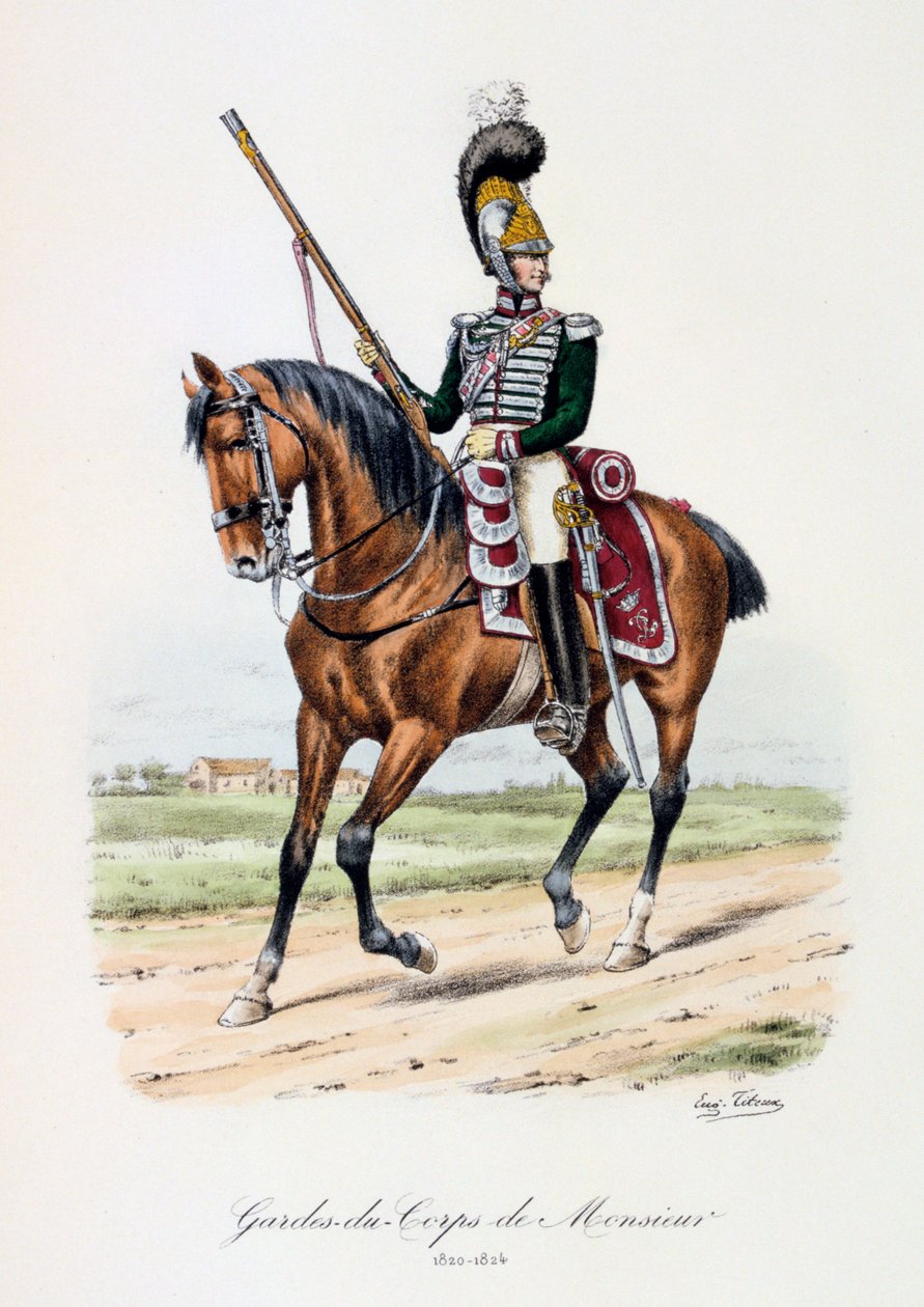 警卫队-德·科普斯·德·蒙西耶尔（1820-24） 作者 尤金·蒂特克斯（Eugene Titeux）