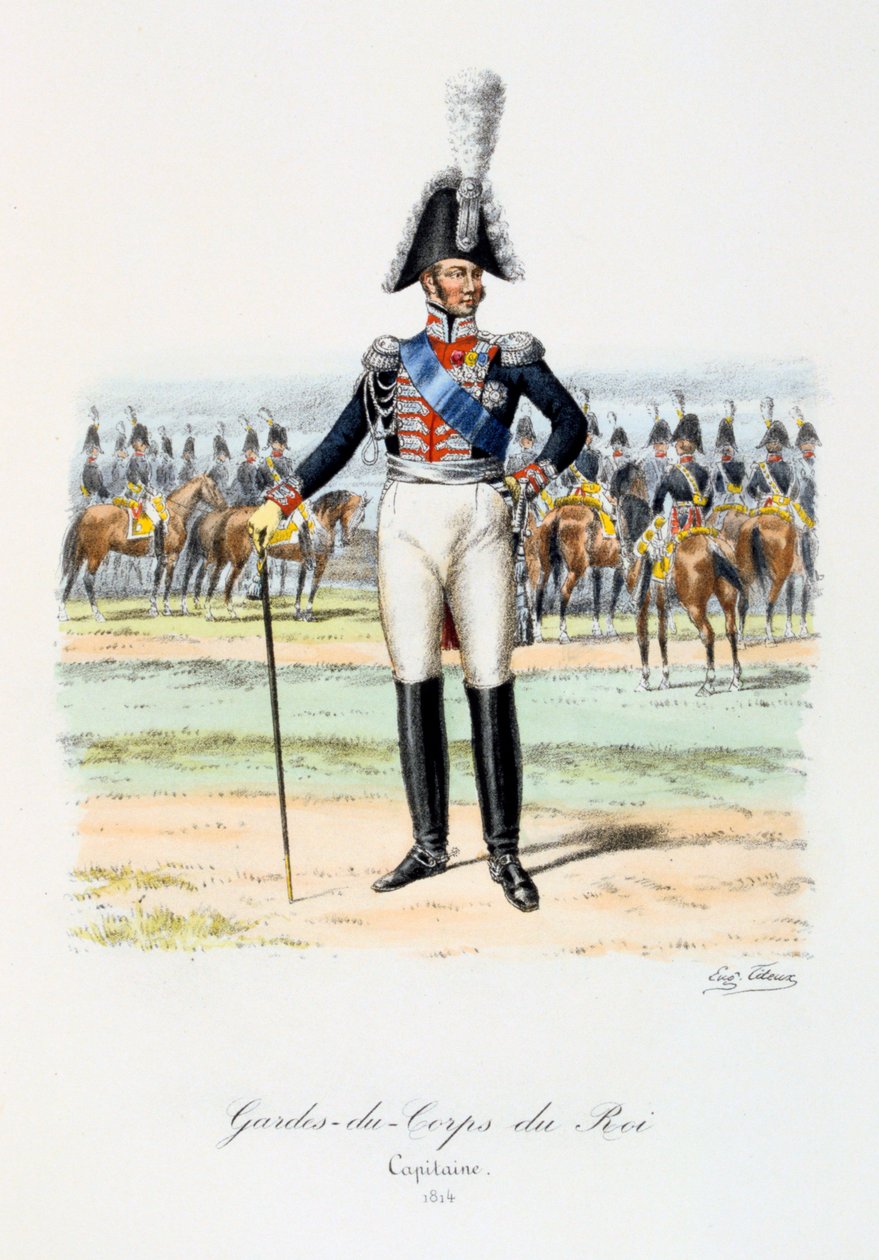 国王保镖，队长，1814年 作者 尤金·蒂特克斯（Eugene Titeux）