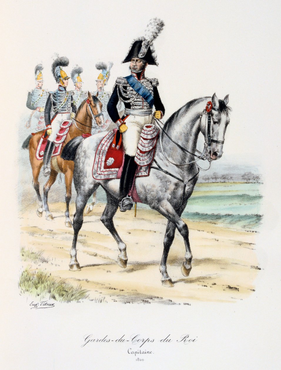国王保镖，队长，1820年 作者 尤金·蒂特克斯（Eugene Titeux）