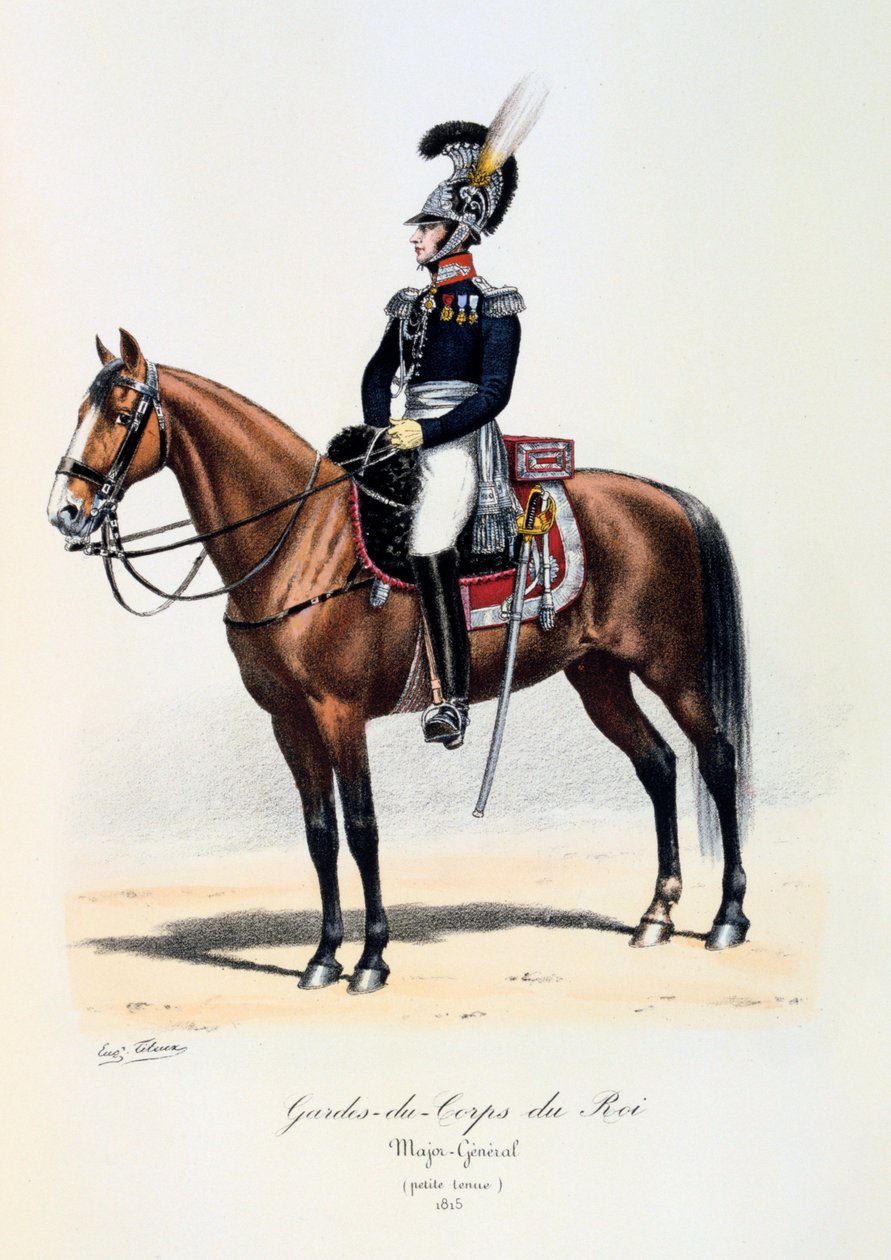 国王保镖，少将，1815年 作者 尤金·蒂特克斯（Eugene Titeux）