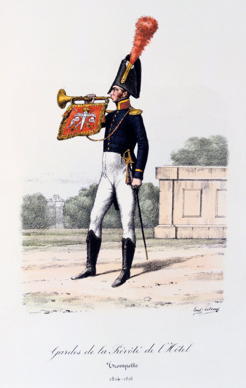 Hotel Prevote Guards，Trumpeter，1814-16 作者 尤金·蒂特克斯（Eugene Titeux）