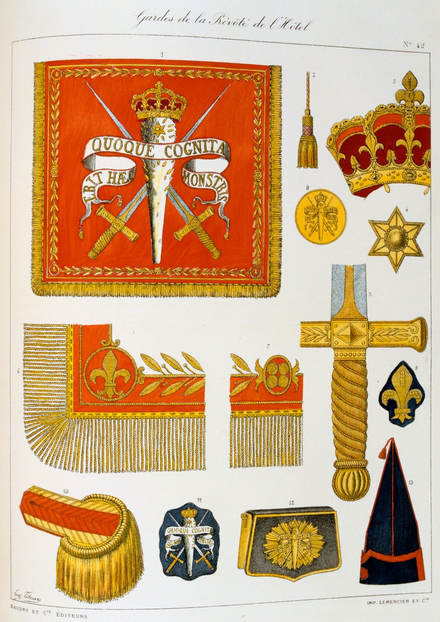 Hotel Prevost Guards，徽章 作者 尤金·蒂特克斯（Eugene Titeux）