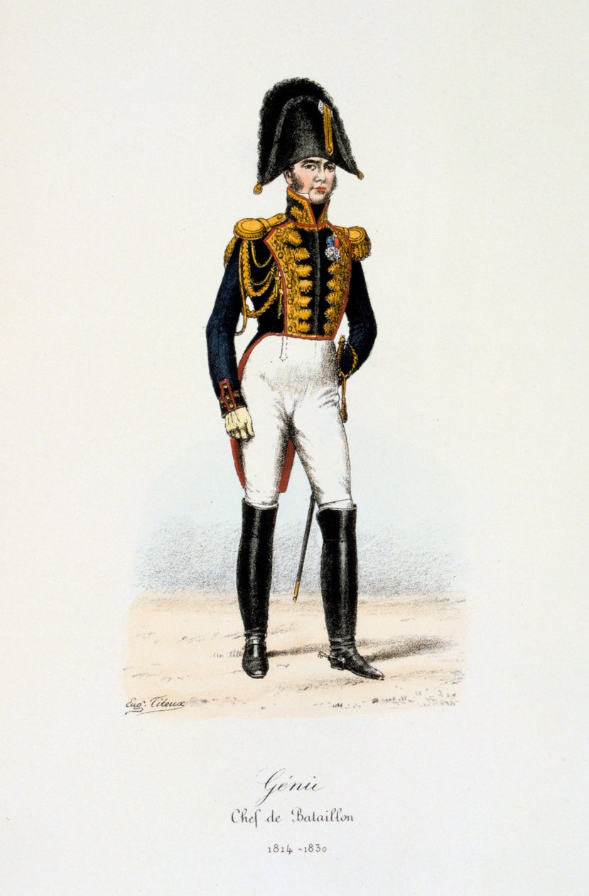 营长Genie，1814-30 作者 尤金·蒂特克斯（Eugene Titeux）