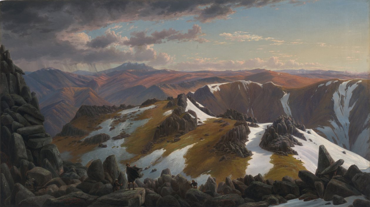 1863年，科斯丘斯科山北顶的东北景 作者 瓜拉德的尤金