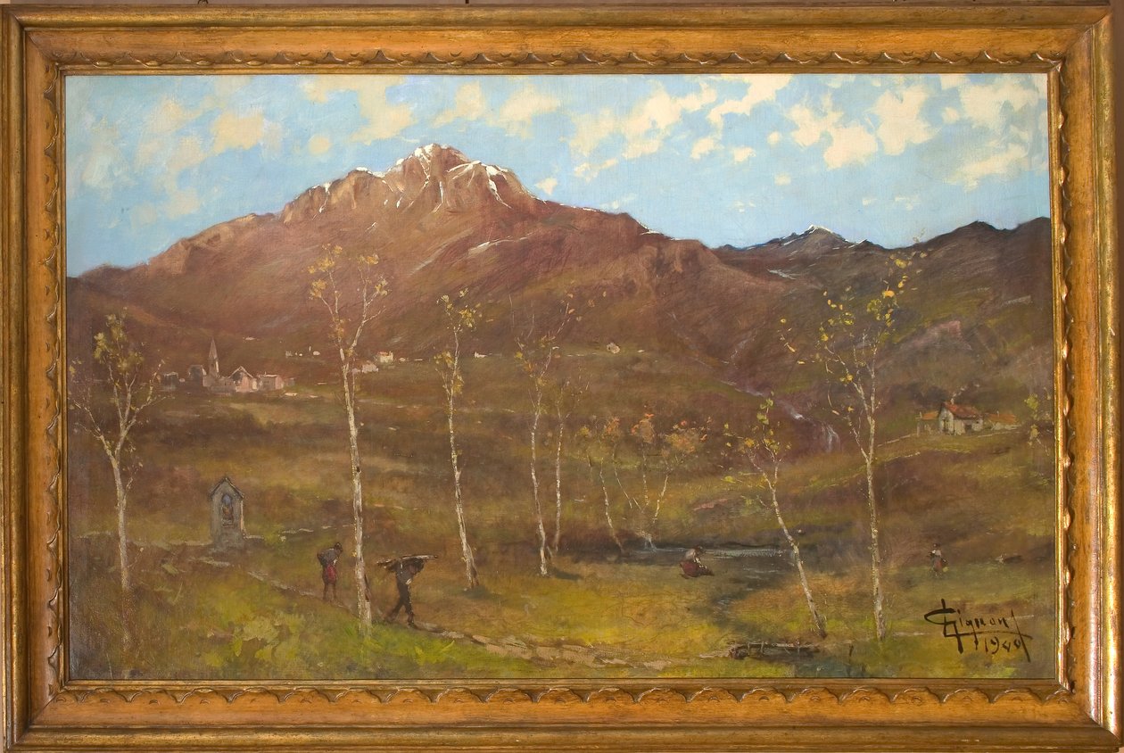 山水风景（布面油画） 作者 尤金尼奥·吉格努斯