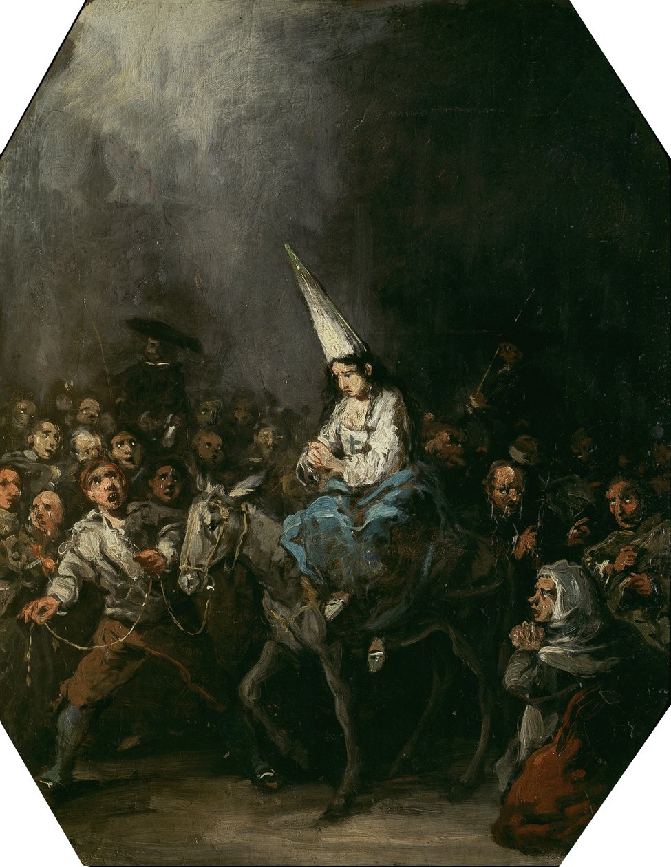 由宗教裁判所定罪，约1860年 作者 欧金尼奥·卢卡斯·贝拉斯克斯