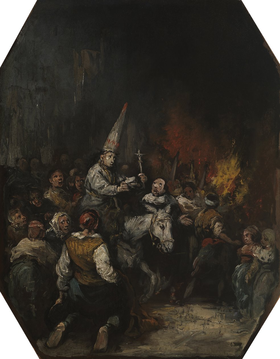 由宗教裁判所定罪，约1860年 作者 欧金尼奥·卢卡斯·贝拉斯克斯