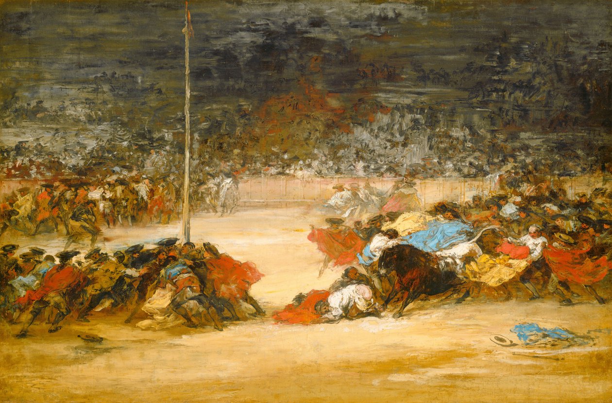 斗牛，约18901900。 作者 欧金尼奥·卢卡斯·维拉米尔