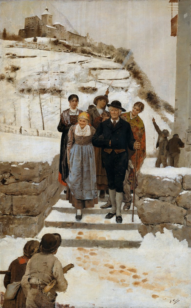 南蒂罗尔的金色婚礼 作者 欧金尼奥·普拉蒂（Eugenio Prati）