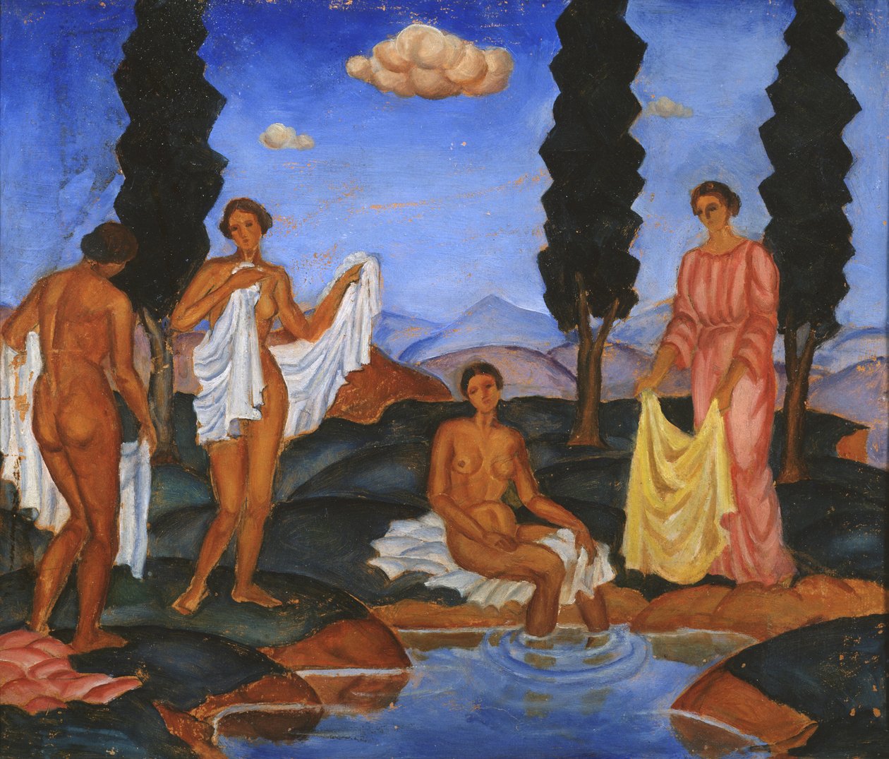 泳客，1910年 作者 尤金纽斯·扎克