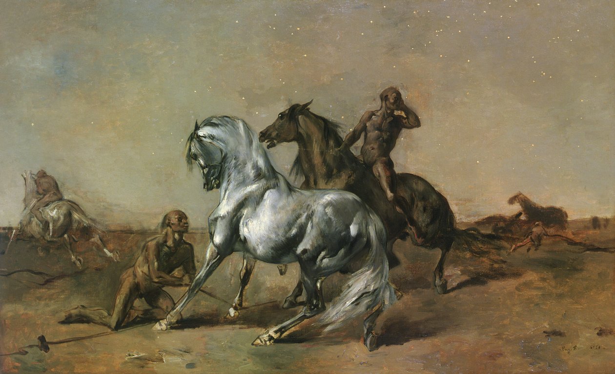 夜劫匪，1868年 作者 欧仁·弗罗门汀（EugèneFromentin）