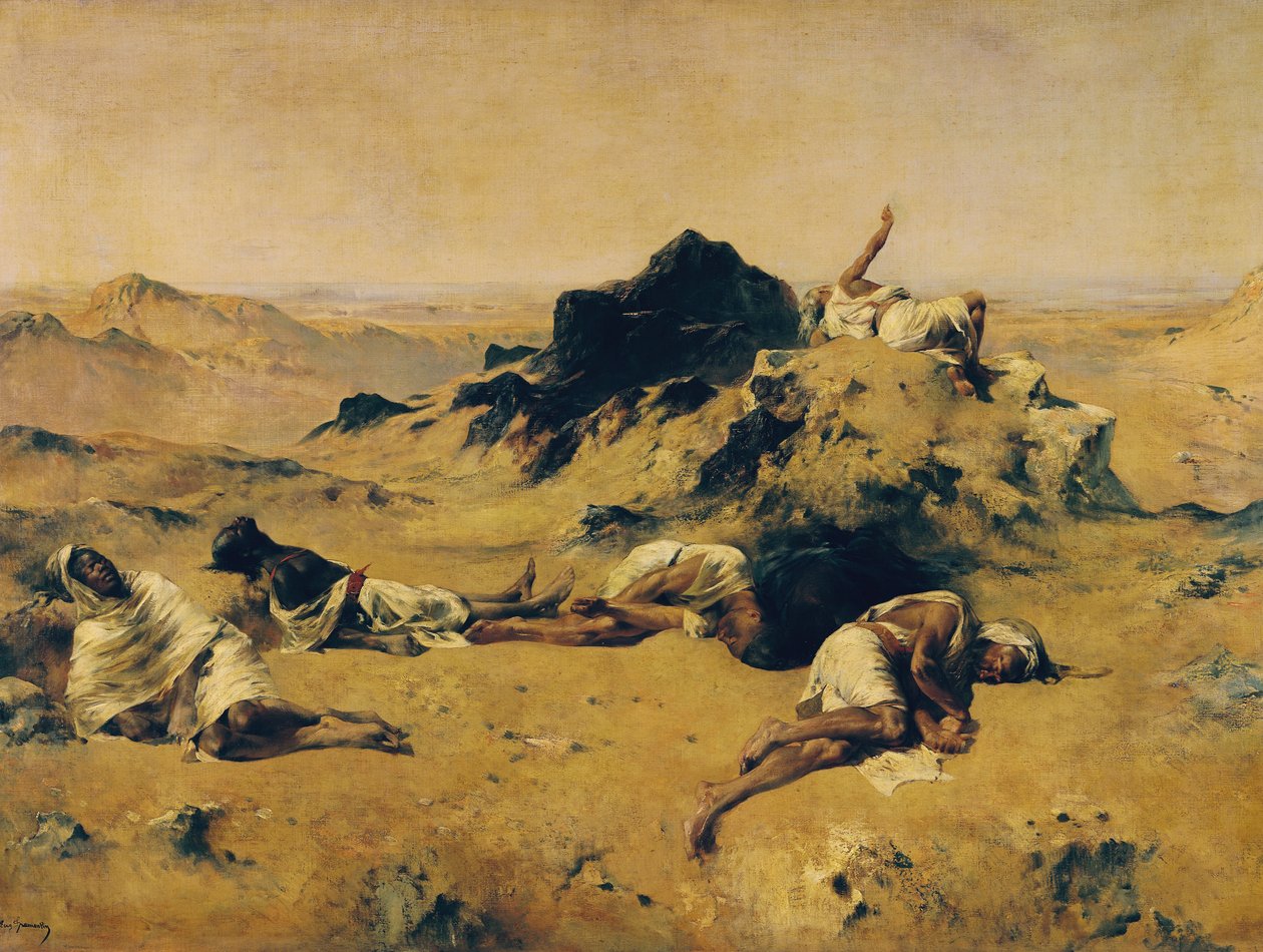 口渴之地，c.1869 作者 欧仁·弗罗门汀（EugèneFromentin）
