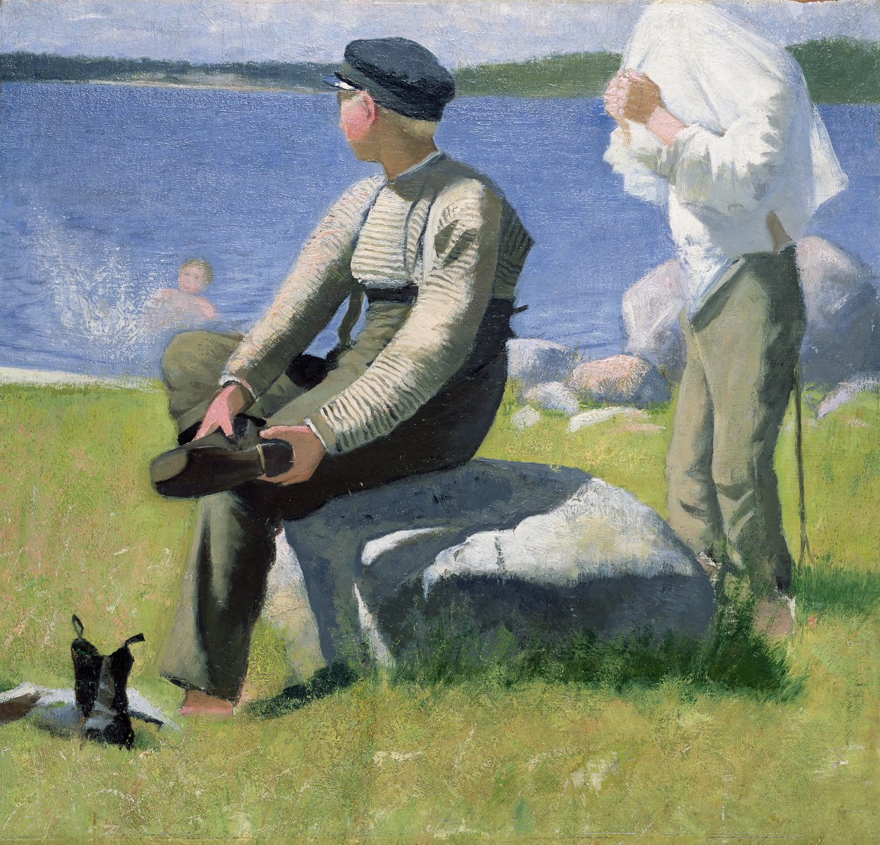 研究&39;海滩男孩&39;，1884年 作者 尤金·杨松