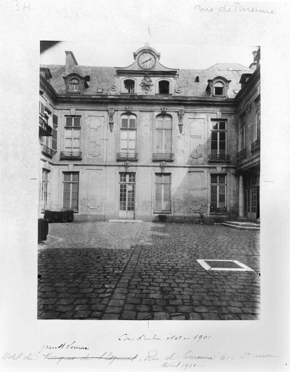 巴黎的Grand Veneur酒店，60 rue de Turenne，1901 作者 欧仁·阿格特