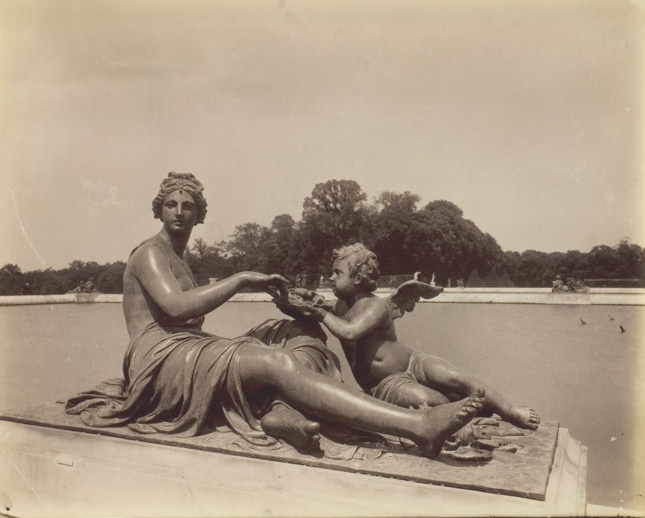 凡尔赛，Coin de Parc, 1901年。 作者 欧仁·阿格特
