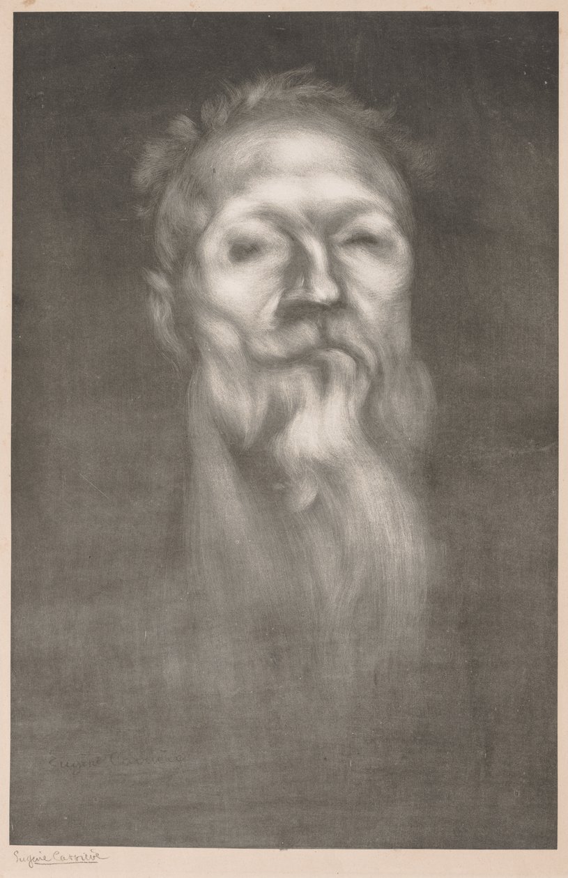奥古斯特·罗丹（Auguste Rodin）。 作者 欧仁·卡里尔（EugèneCarrière）