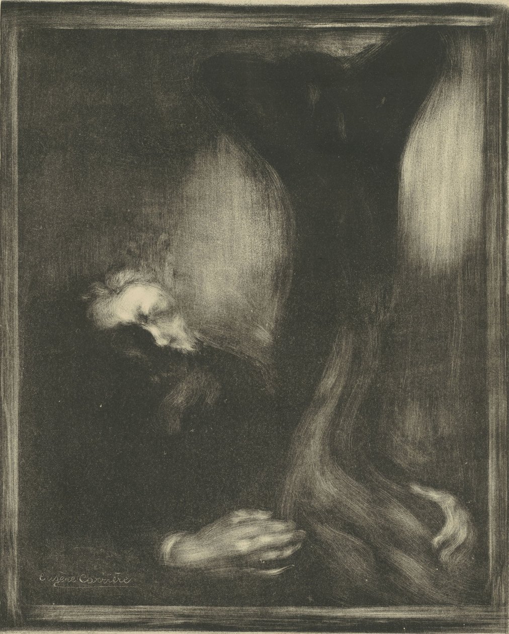 奥古斯特·罗丹（Auguste Rodin），1900年。 作者 欧仁·卡里尔（EugèneCarrière）