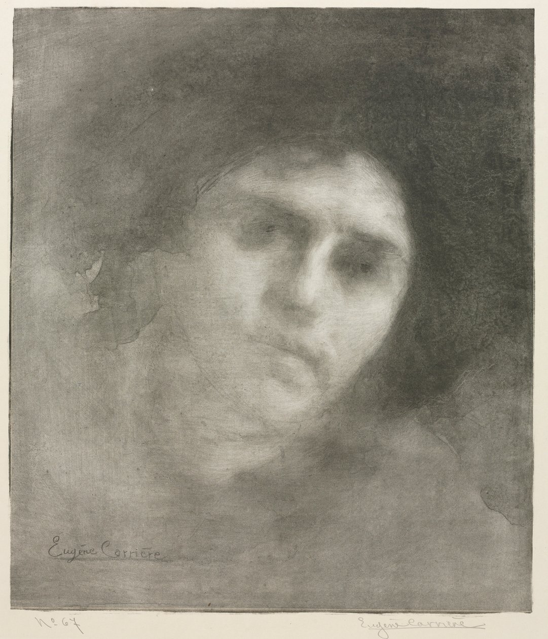 欧仁·卡里耶尔夫人宽公寓，1893年。 作者 欧仁·卡里尔（EugèneCarrière）