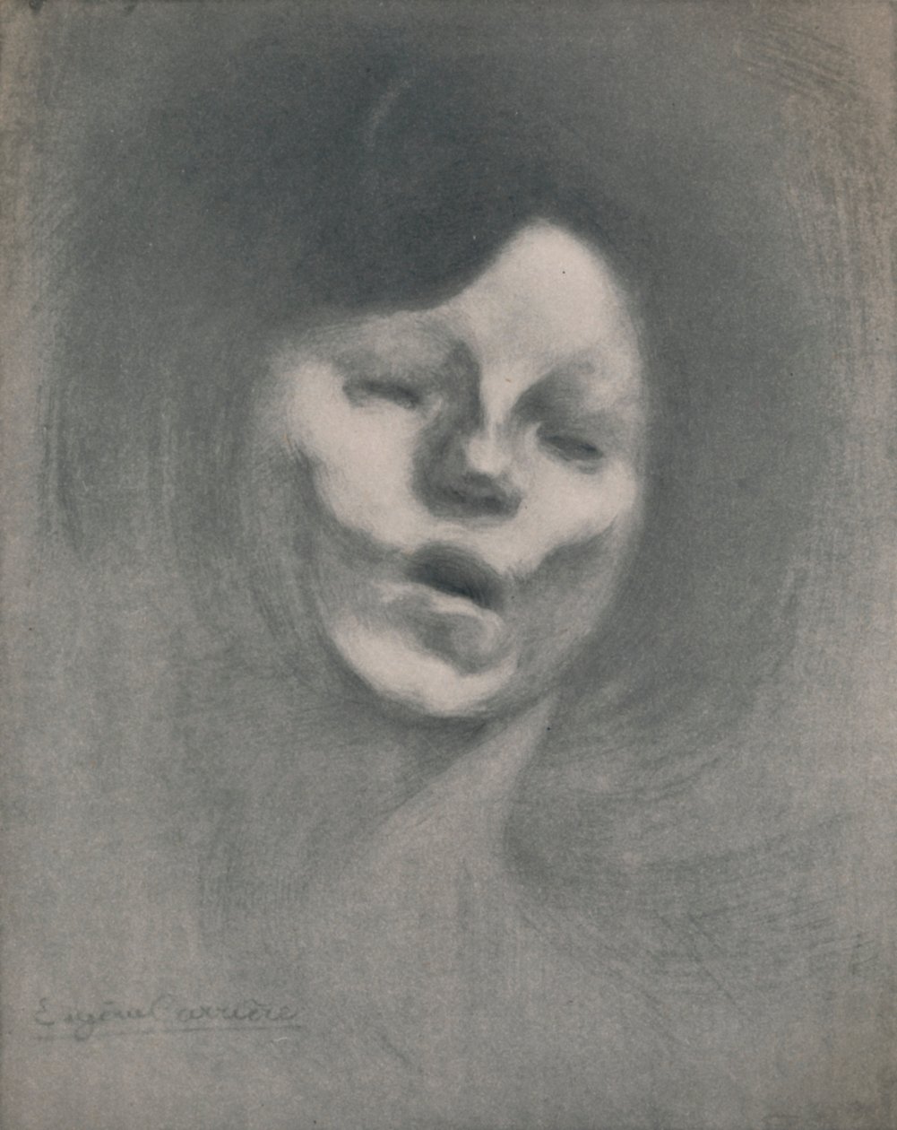 玛格丽特·卡里尔（Marguerite Carriere），1901年，1946年 作者 欧仁·卡里尔（EugèneCarrière）