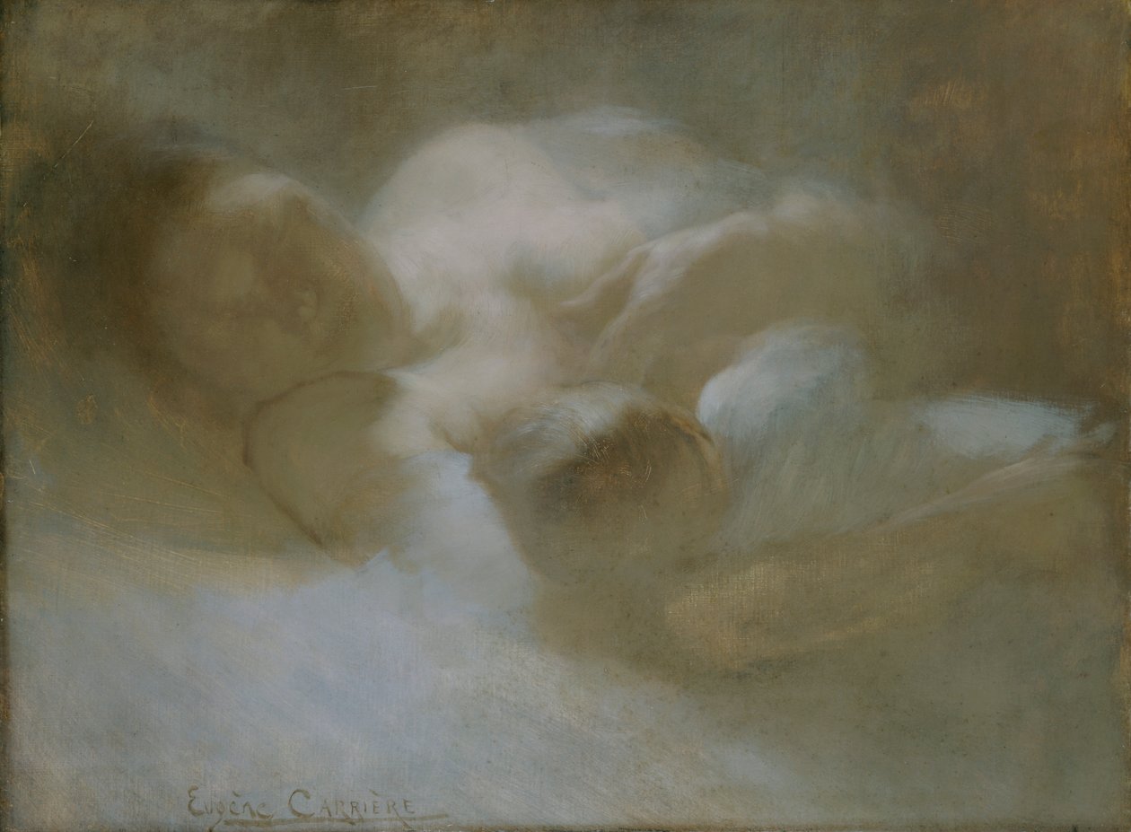 孕妇"，约1880年代 作者 欧仁·卡里尔（EugèneCarrière）