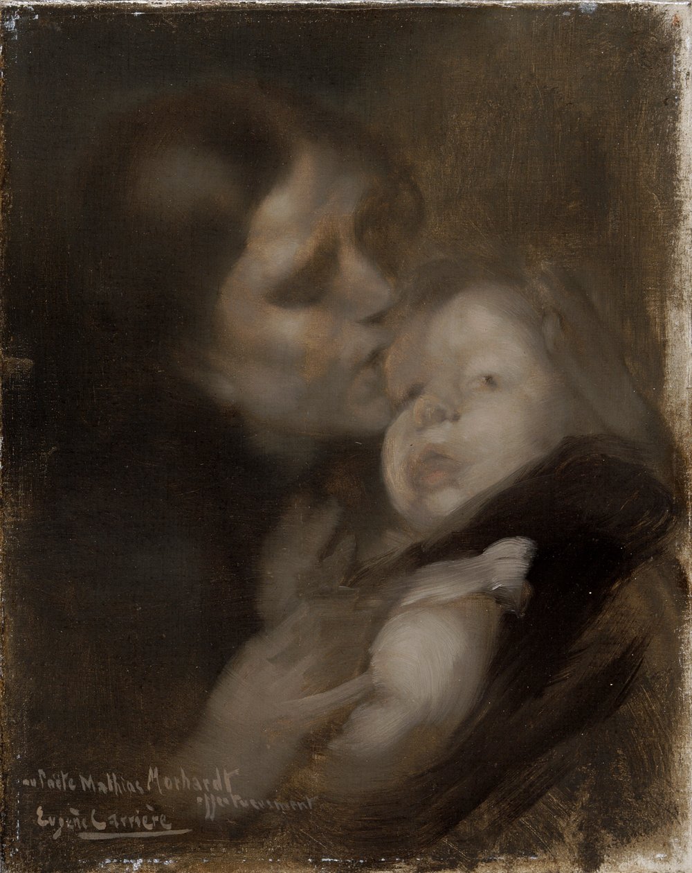 母亲和孩子》，约1890年 作者 欧仁·卡里尔（EugèneCarrière）