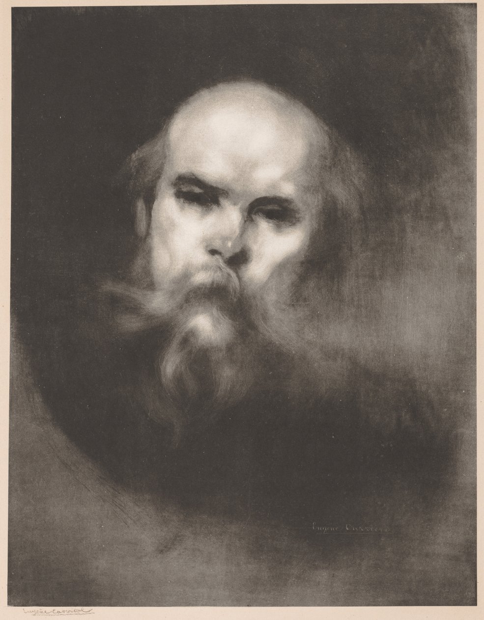 保罗·韦尔兰（Paul Verlaine），1896年。 作者 欧仁·卡里尔（EugèneCarrière）
