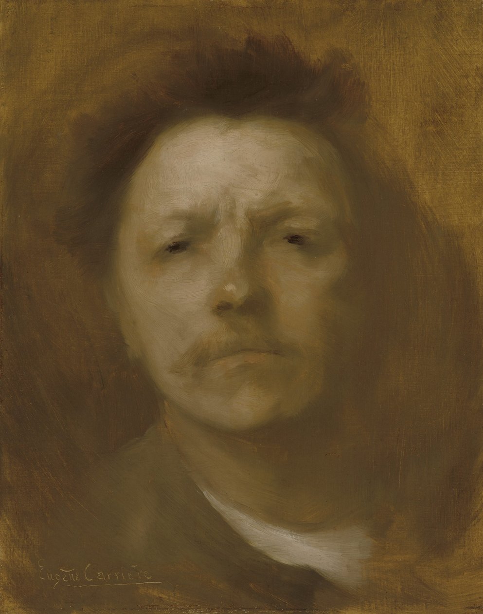 自画像，c.1893 作者 欧仁·卡里尔（EugèneCarrière）