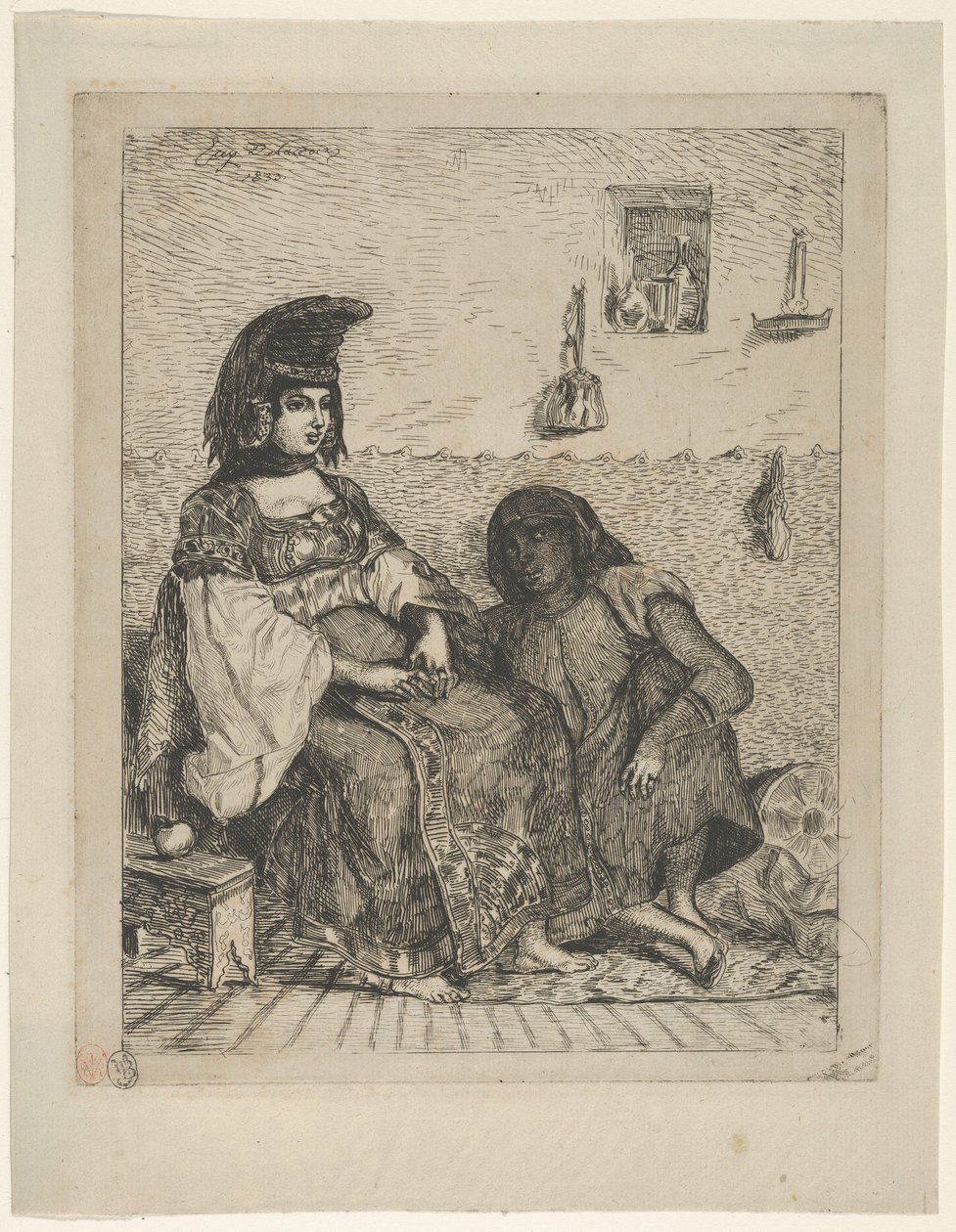 在丹吉尔的犹太新娘，1833年，1833年。 作者 尤金·德拉克洛瓦