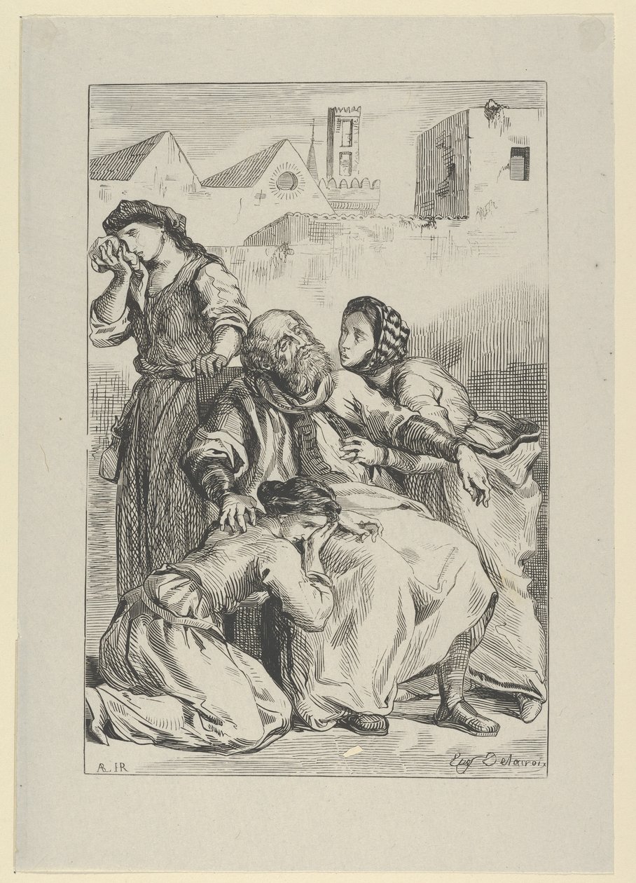 Goetz von Berlichingen之死，1845年，1845年。 作者 尤金·德拉克洛瓦