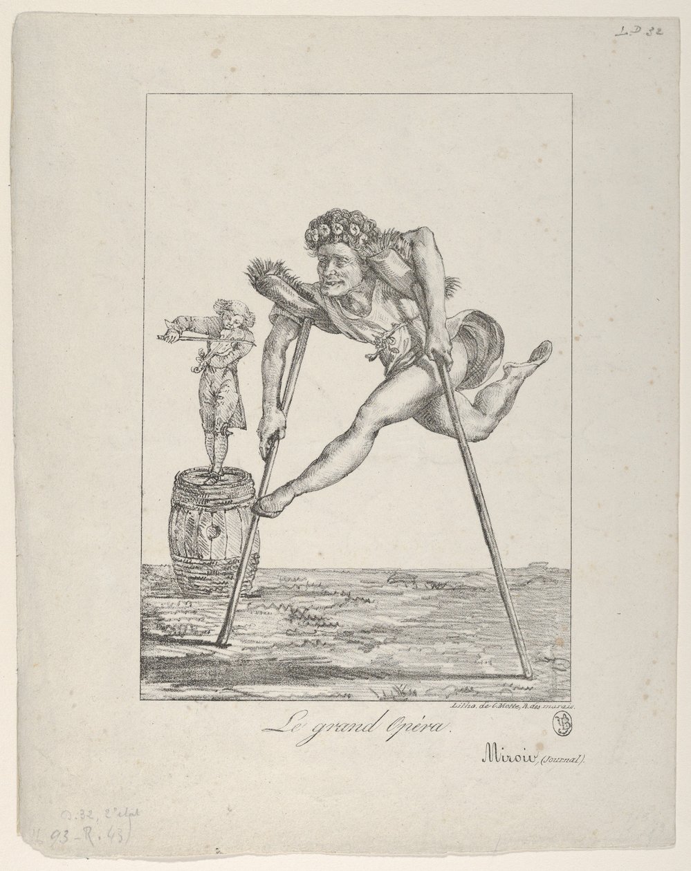 Le Grand Opéra, 1821. 作者 尤金·德拉克洛瓦
