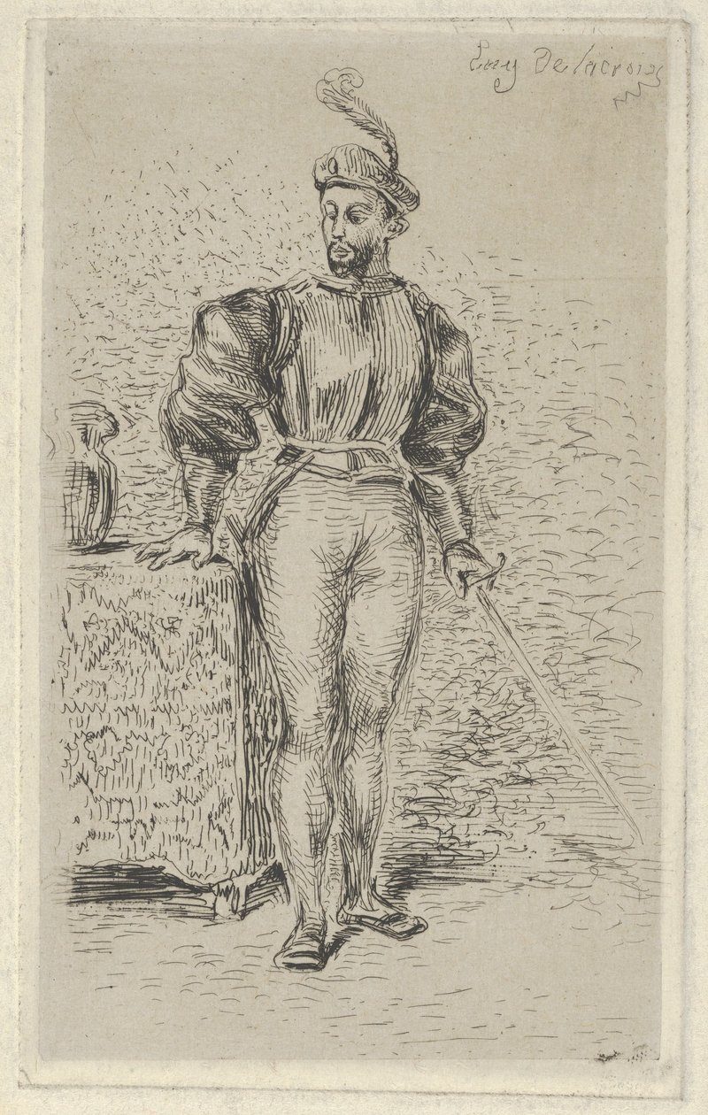 Man at Arms, 1833., 1833. 作者 尤金·德拉克洛瓦