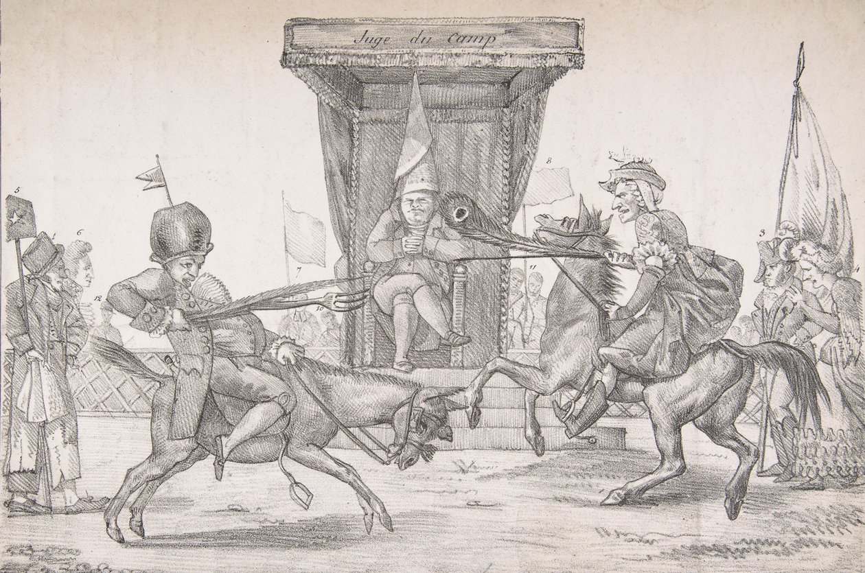 Quotidienne女士和巴黎日报爵士之间的论战，1821年。 作者 尤金·德拉克洛瓦