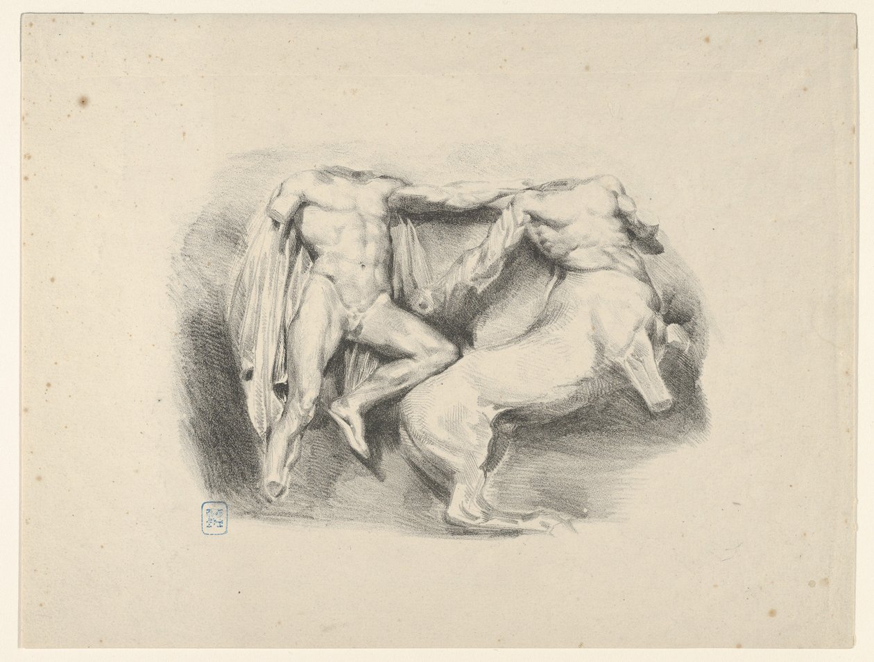 Theseus Conqueror of the Centaur Eurytus, 1825., 1825. 作者 尤金·德拉克洛瓦