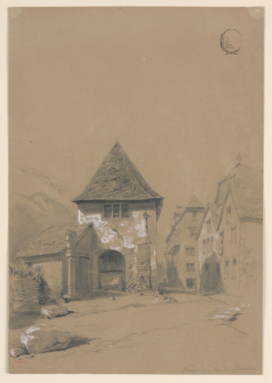 摩泽尔河畔的诺伊马根（Neumagen sur la Moselle） 作者 尤金·爱德华·苏尔斯