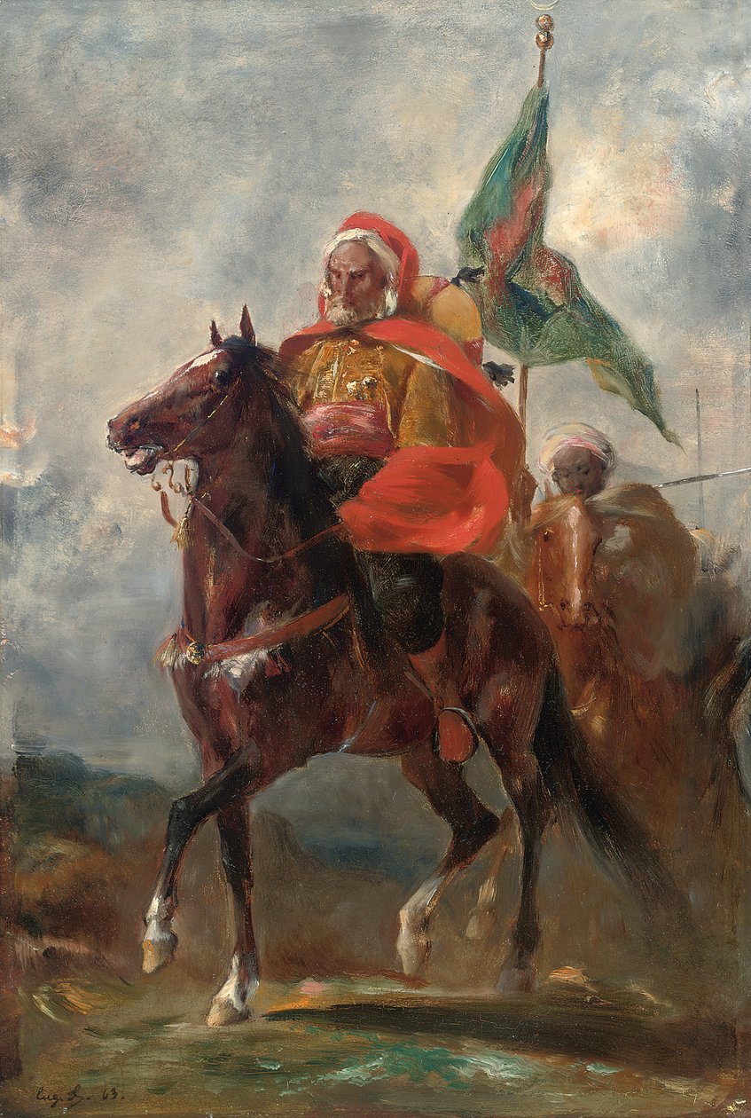 骑马的东方主义者头目，1863年 作者 欧仁·弗罗门汀（EugèneFromentin）