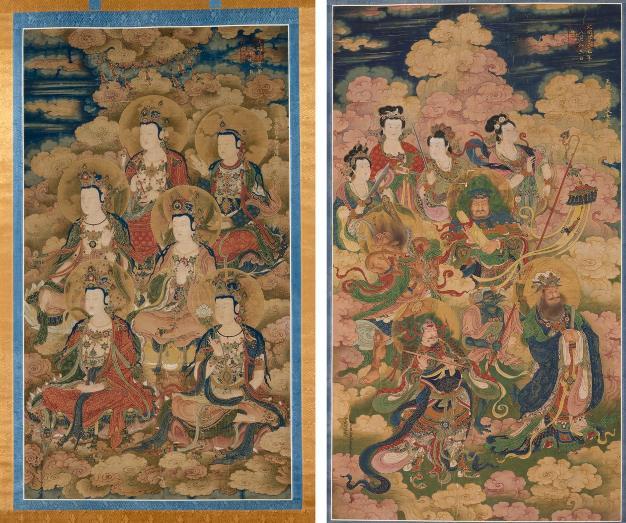获得最圆满知识的十阶段菩萨；天魔、那迦和夜叉的八大宿主 作者 欧仁·弗罗门汀（EugèneFromentin）