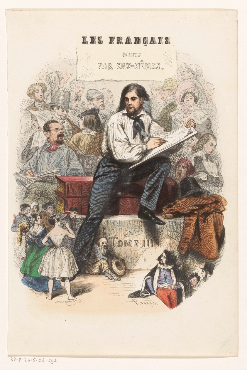 艺术家
标题: 法国人自己画的画，1841 年 作者 尤金·纪尧姆
