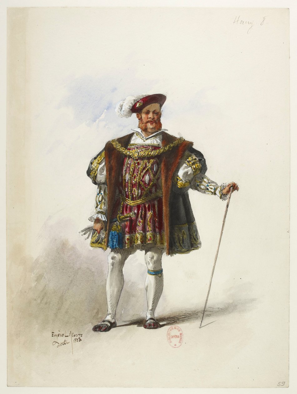 Btv1b84558104 59 - Saint-Saëns - Henry VIII - Maquettes de costumes - Lacoste - 59.亨利八世 作者 尤金·拉科斯特（Eugene Lacoste）