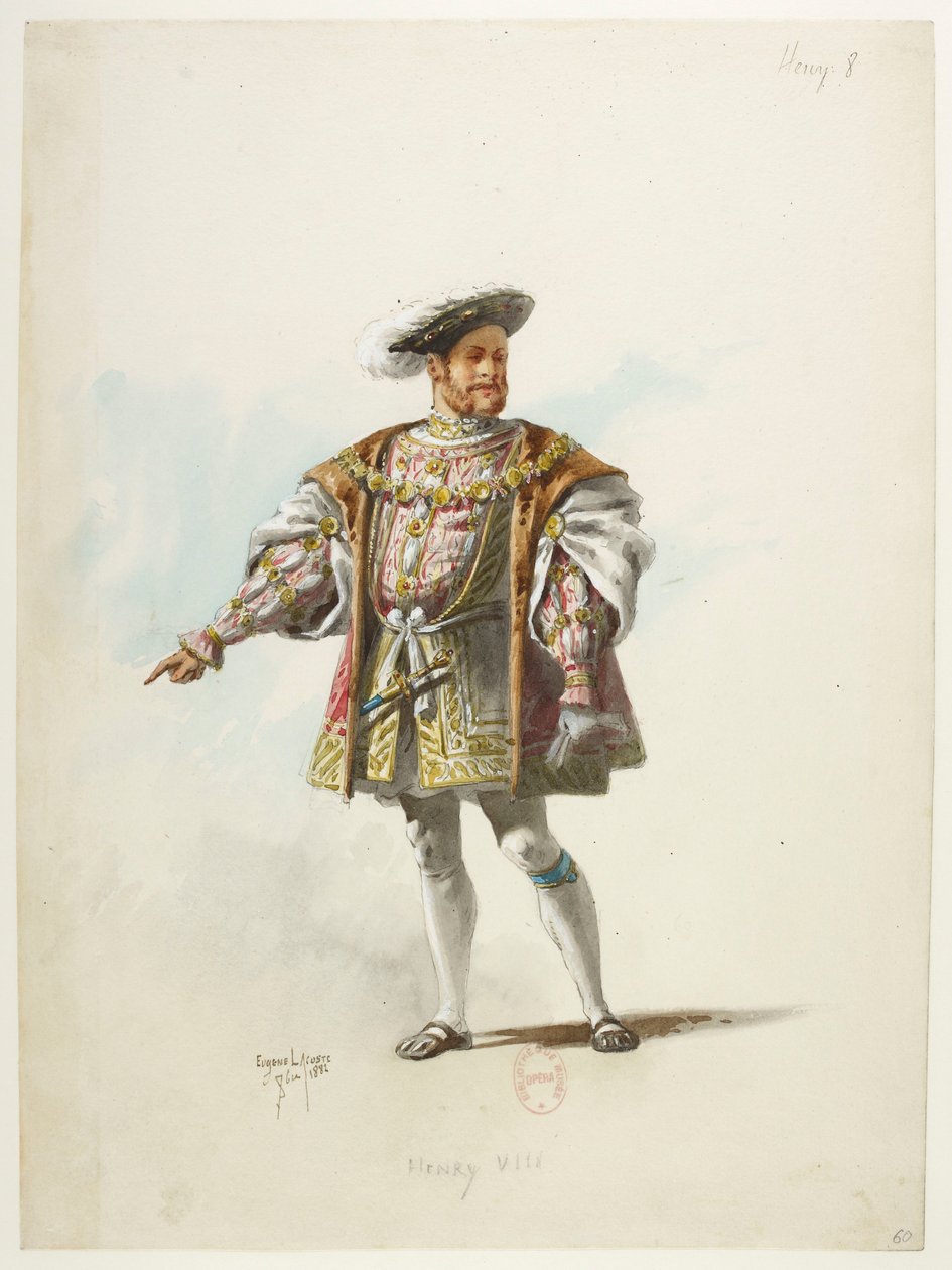 Btv1b84558104 60 - Saint-Saëns - Henry VIII - Maquettes de costumes - Lacoste - 60.亨利八世 作者 尤金·拉科斯特（Eugene Lacoste）