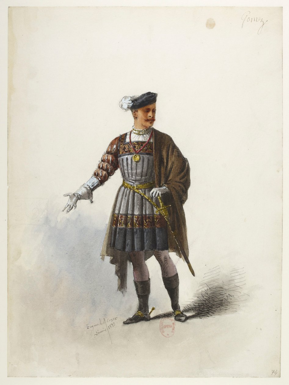 Btv1b84558104 78 - Saint-Saëns - Henry VIII - Costume Models - Lacoste - 74.唐-戈麦斯-德-费里亚 作者 尤金·拉科斯特（Eugene Lacoste）