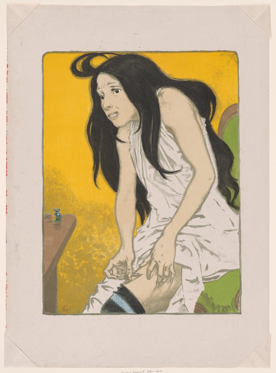 吗啡成瘾者》，选自《沃拉德画廊原版画册》（Morphinomaniac, from L
