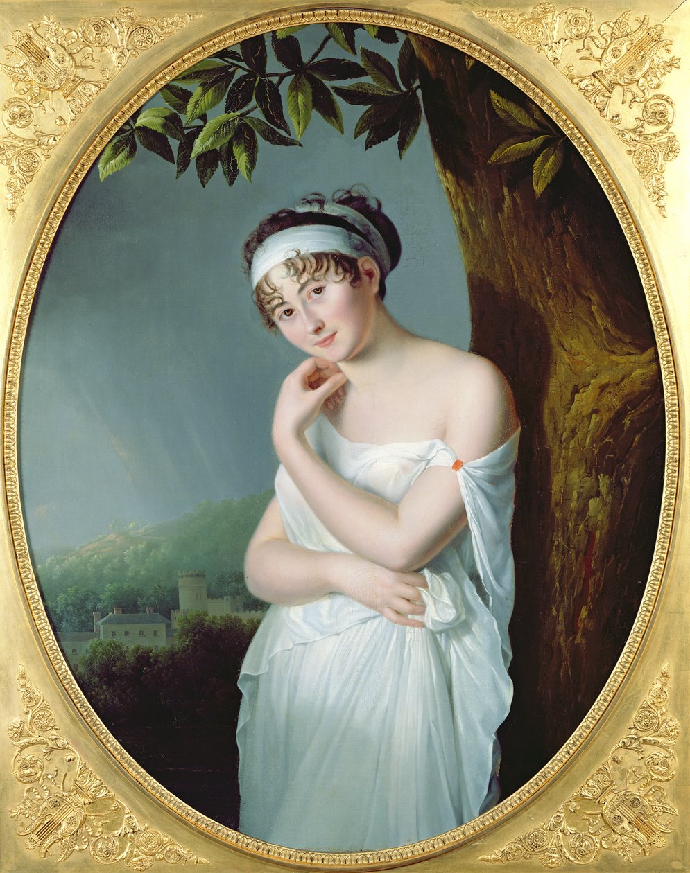 Recamier夫人的肖像（1777-1849），c.1798-9 作者 欧拉·莫林（Eulalie Morin）