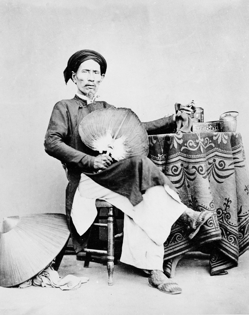 Annamite Man，西贡，1870年代 作者 欧洲摄影师