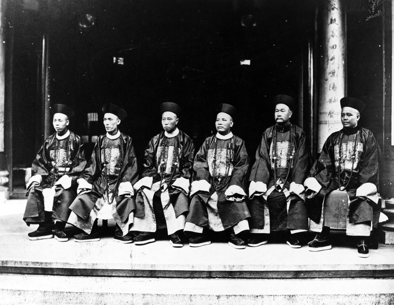 中国官员，1875年 作者 欧洲摄影师