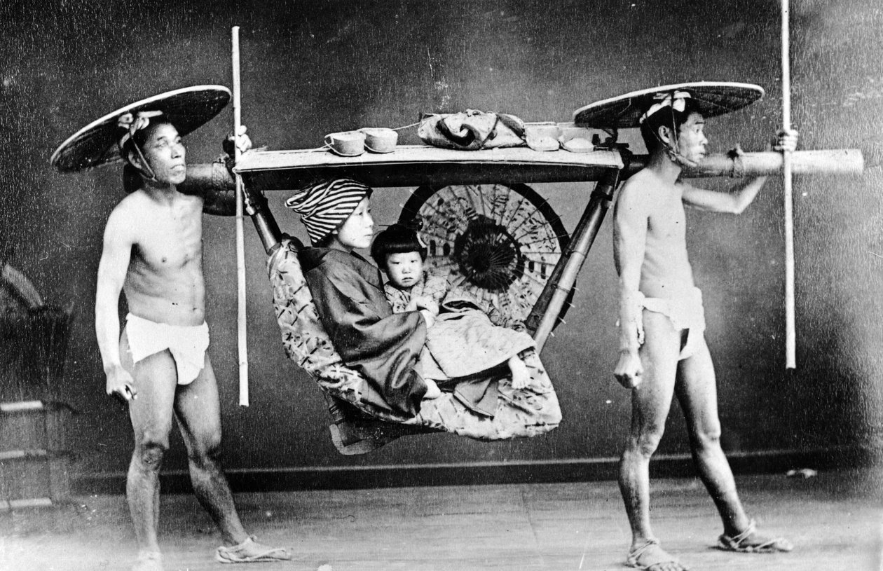 日本垃圾，1890年 作者 欧洲摄影师