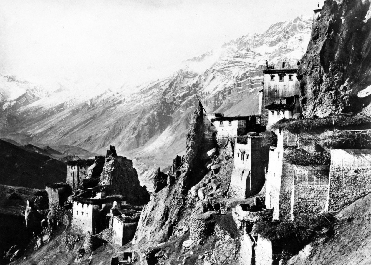 拉达克村，1860-80 作者 欧洲摄影师