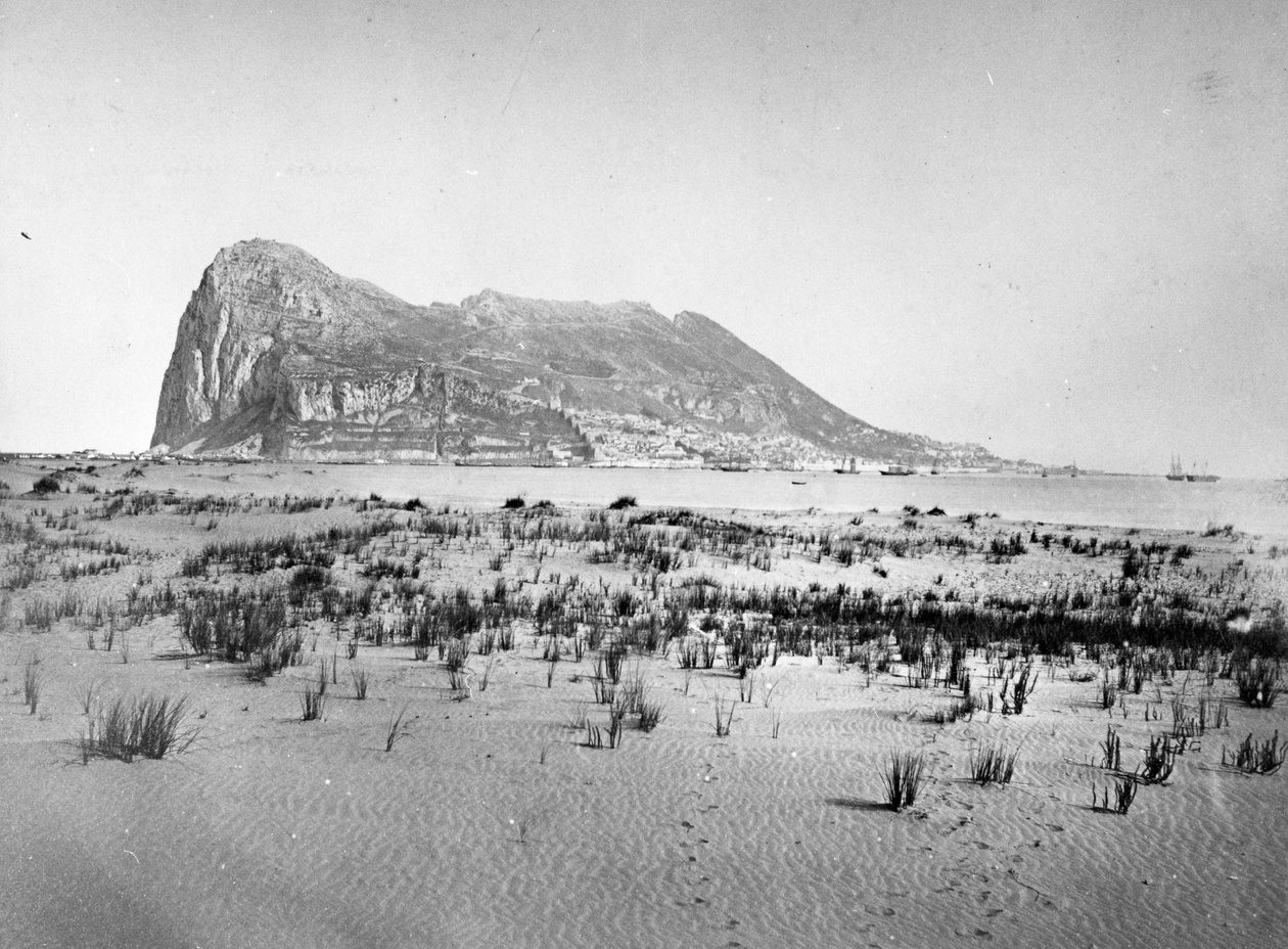 直布罗陀岩石，1870年代 作者 欧洲摄影师