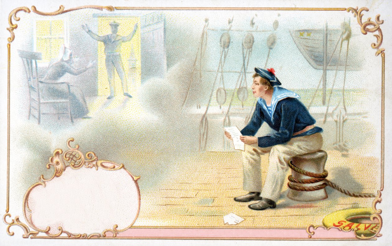 The Sailors Daydreams，1900 作者 欧洲学校