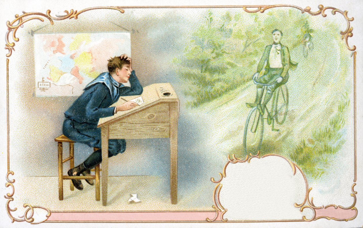 The Schoolboys Daydreams，1900 作者 欧洲学校