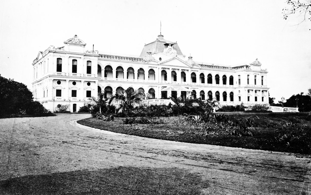 政府大楼，西贡，1870年代 作者 欧洲摄影师